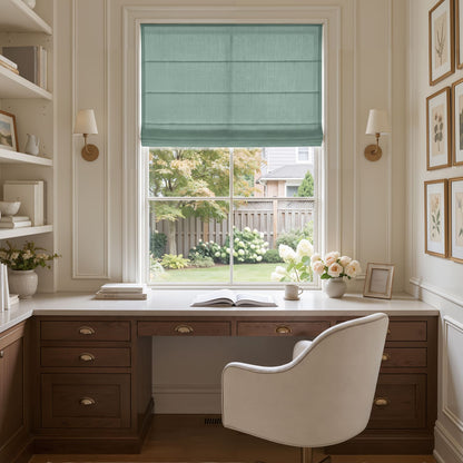 Nolan Heavyweight Textured Linen Cotton Light Filtering Roman Shade