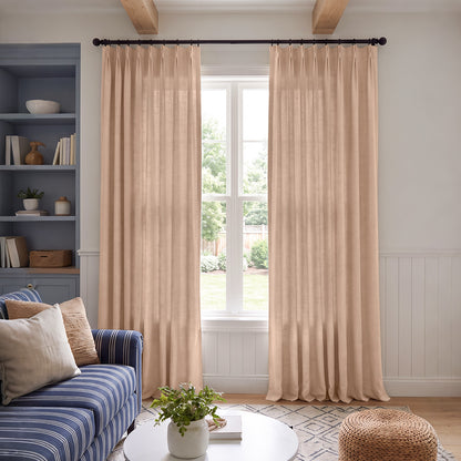 Cedar Linen Blend Light Filtering Curtain