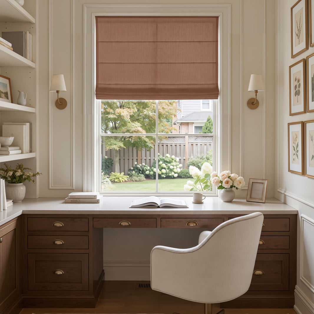 Cortinas opacas de lino Joydeco Flaxaline