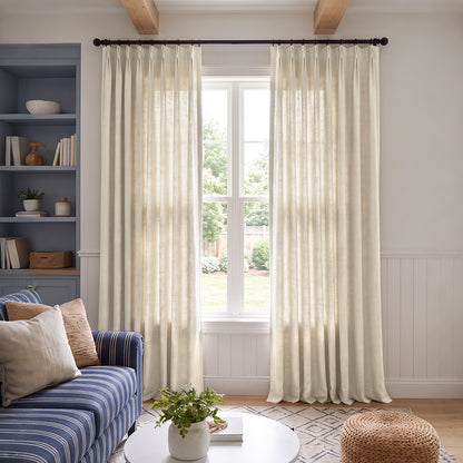 Cedar Linen Blend Light Filtering Curtain
