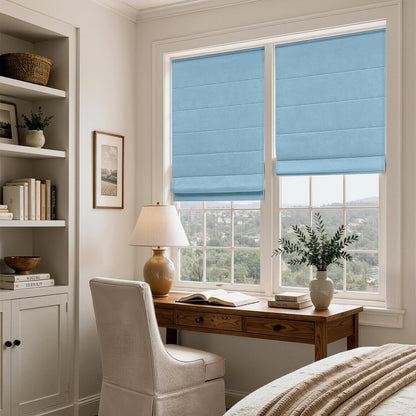 Haven Linen Blend 100% Blackout Roman Shade