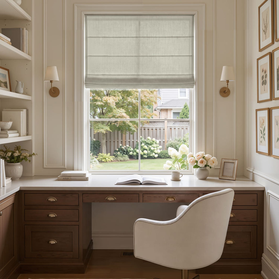 Cortinas opacas de lino Joydeco Flaxaline