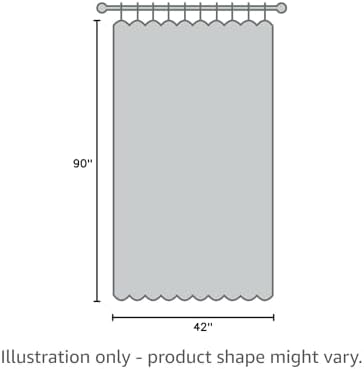 Joydeco Blackout Curtains 84 Inches Long 2 Panels Burg, Room Darkening Drapes Long for Bedroom, Textured Thermal Drapes 2 Panels Set(42x84 inch, Greyish White)