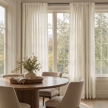 Rowan Light Filtering Linen Curtain
