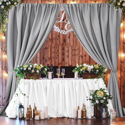 Joydeco Backdrop Curtains for Parties, Photography Backdrop Drapes for Wedding Decorations Birthday