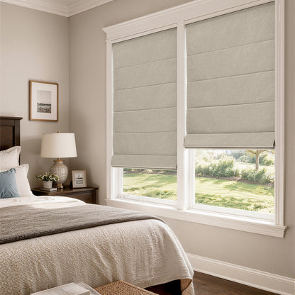 Palmer Textured 100% Blackout Roman Shade