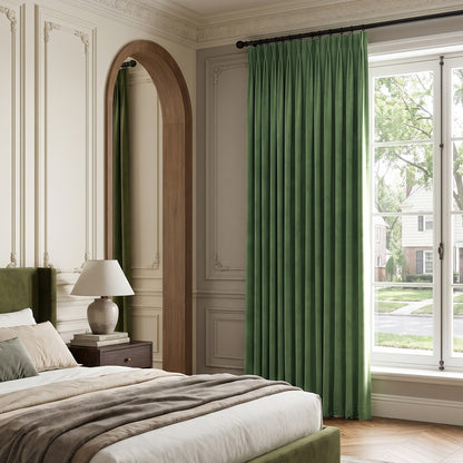 Plush Velvet Room Darkening Curtain
