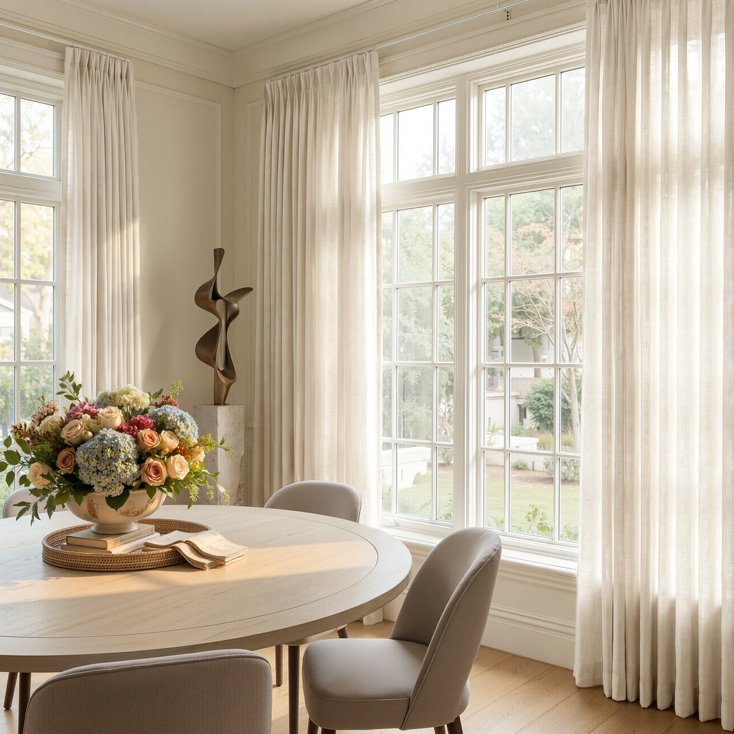 Rowan Light Filtering Linen Curtain