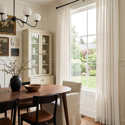Petal Linen Blend Sheer Curtain