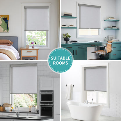 Free-Stop Cordless Blackout Roller Shades