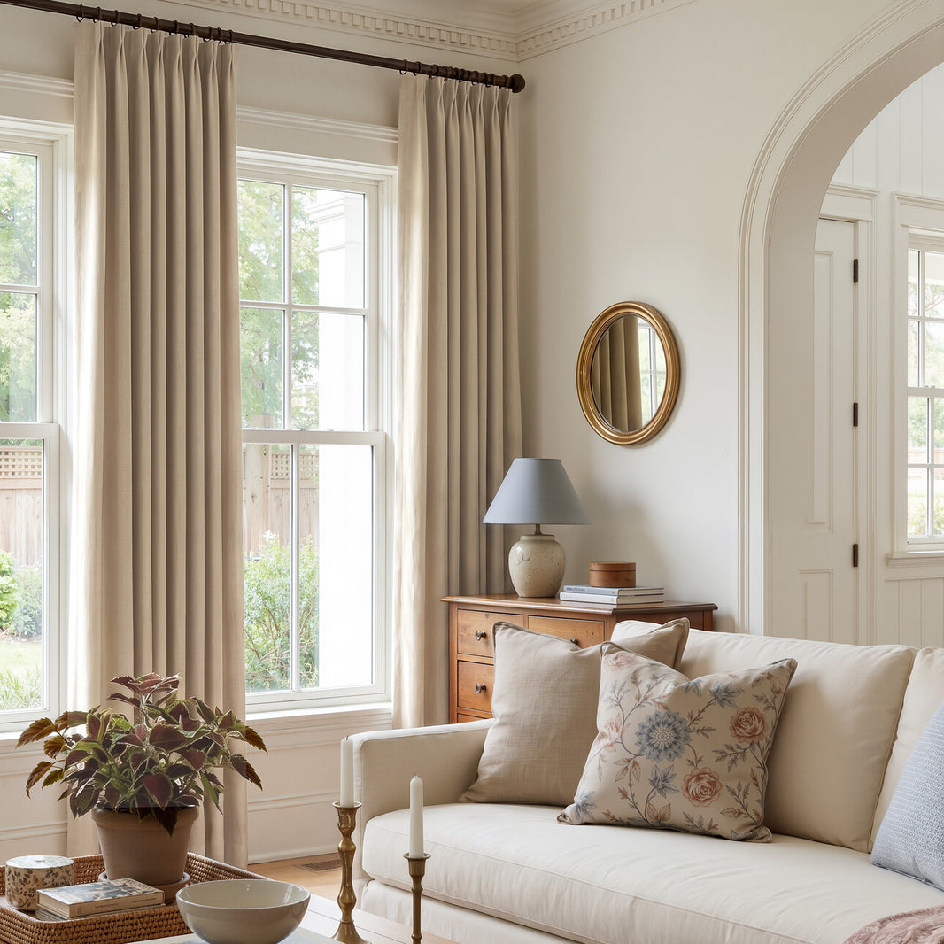 Nolan Coarse Slub Linen Cotton Curtain