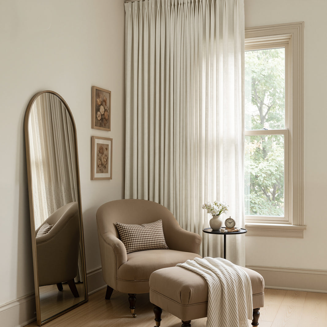 Rowan Light Filtering Linen Curtain