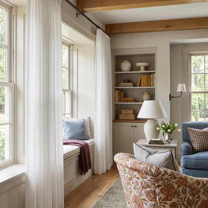 Lily Plain Weave Sheer Curtain