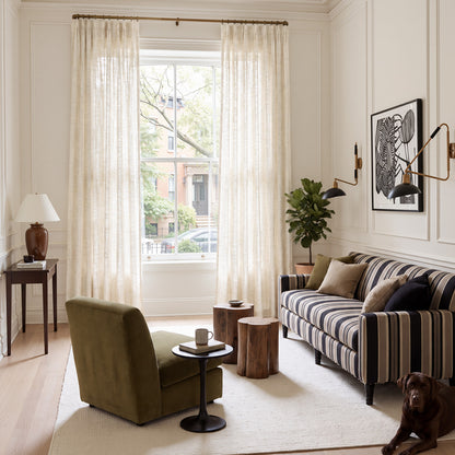 Mist Linen Blend Sheer Curtain