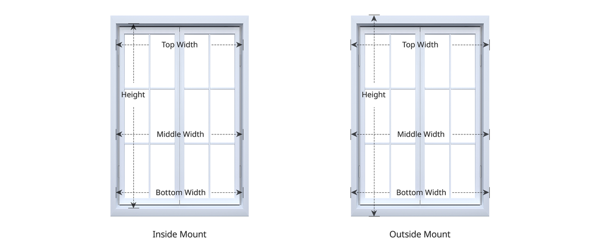 Differnt Window Measurements Shades Measurement | Step-by-Step Window Treatments – Joydeco