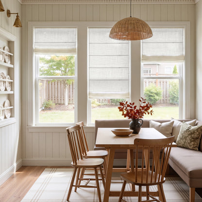 Emery Linen Light Filtering Roman Shade
