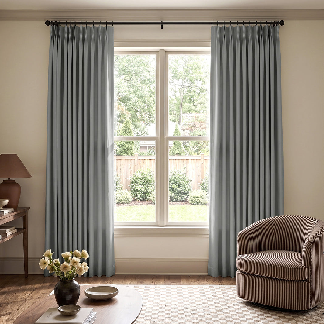 Blake Linen Look Blackout Curtain