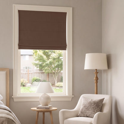 Langley Double-Sided Chenille Room Darkening Roman Shade