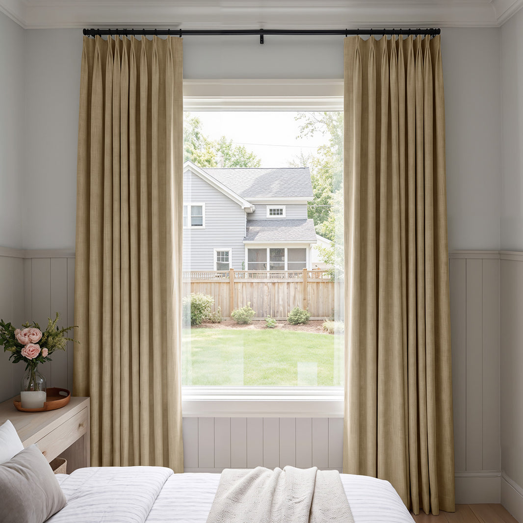 Dune Slub Linen Look Blackout Curtain