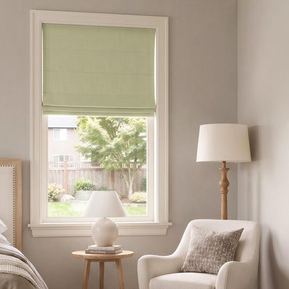 Langley Double-Sided Chenille Room Darkening Roman Shade