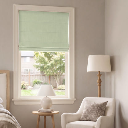 Langley Double-Sided Chenille Room Darkening Roman Shade