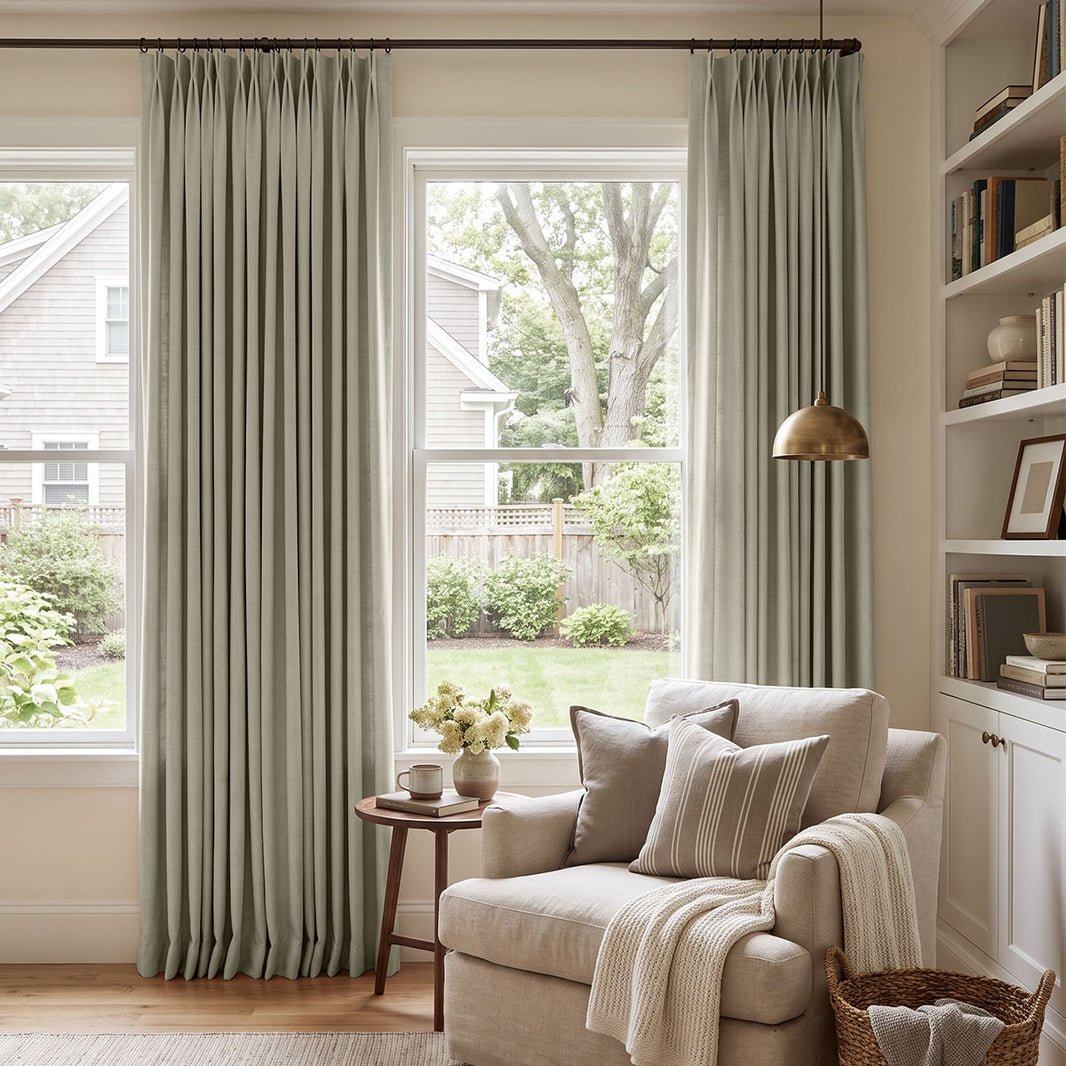 Reid Textured Linen Look Blackout Curtain