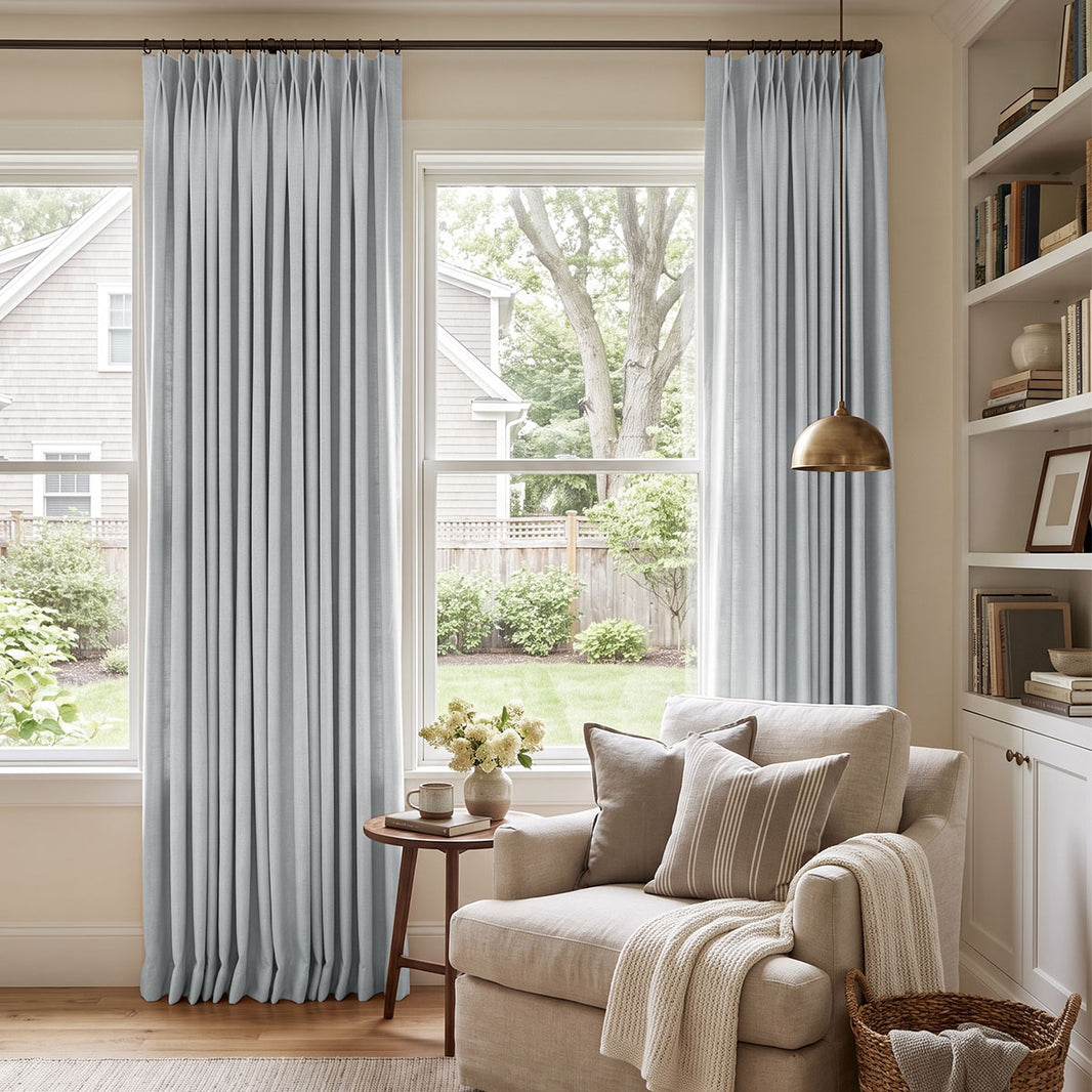 Reid Textured Linen Look Blackout Curtain