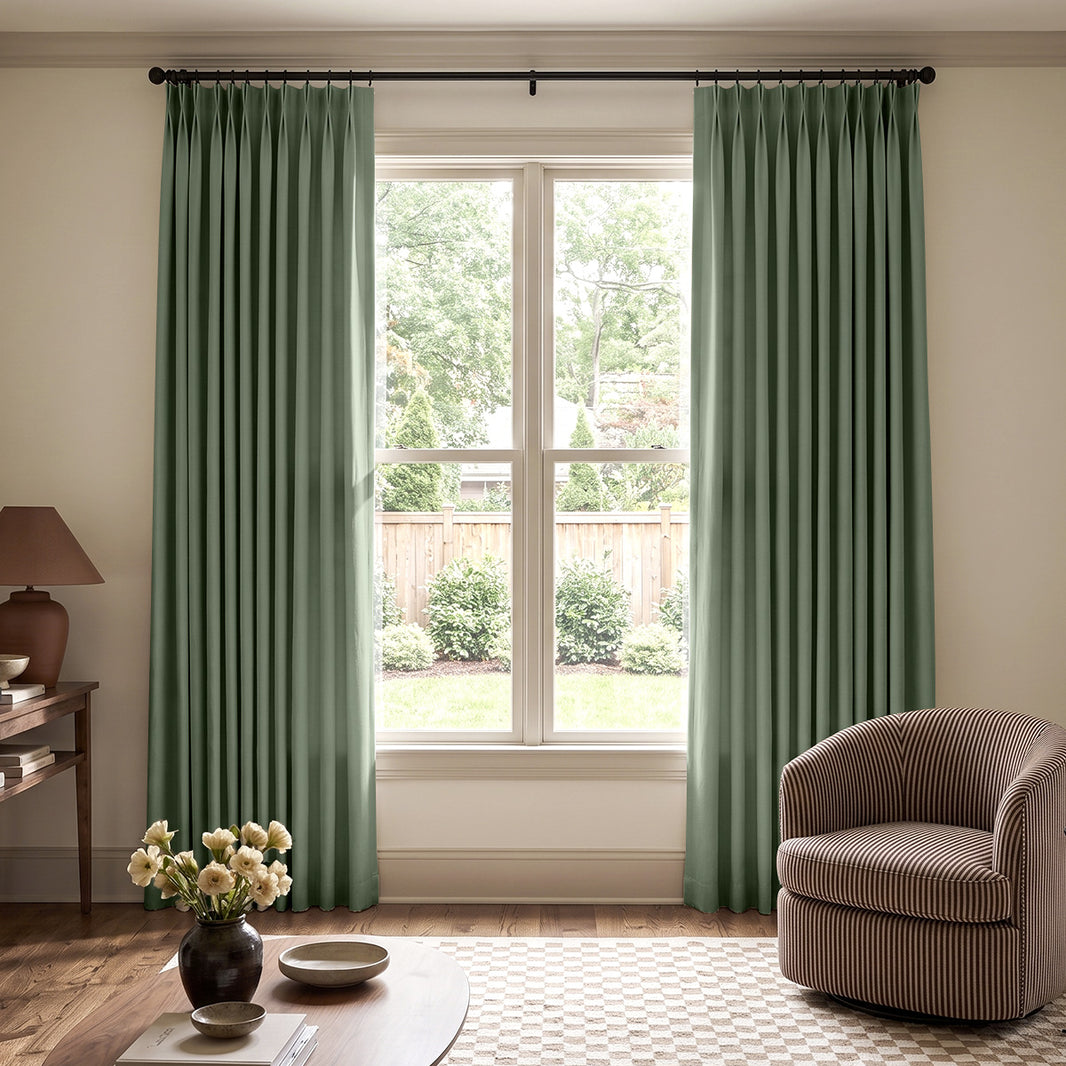 Blake Linen Look Blackout Curtain