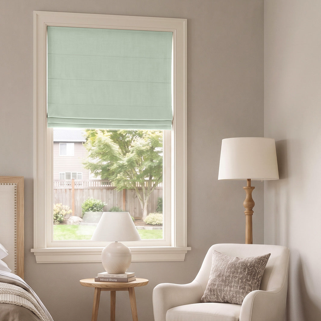 Langley Double-Sided Chenille Room Darkening Roman Shade
