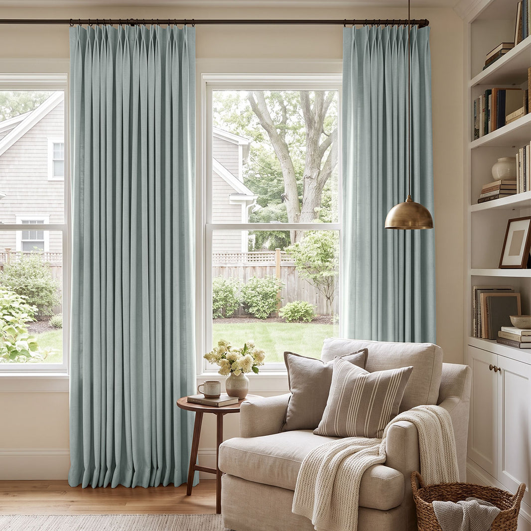 Reid Textured Linen Look Blackout Curtain