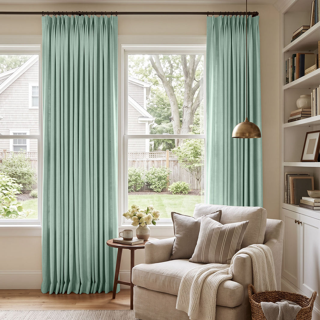 Reid Textured Linen Look Blackout Curtain