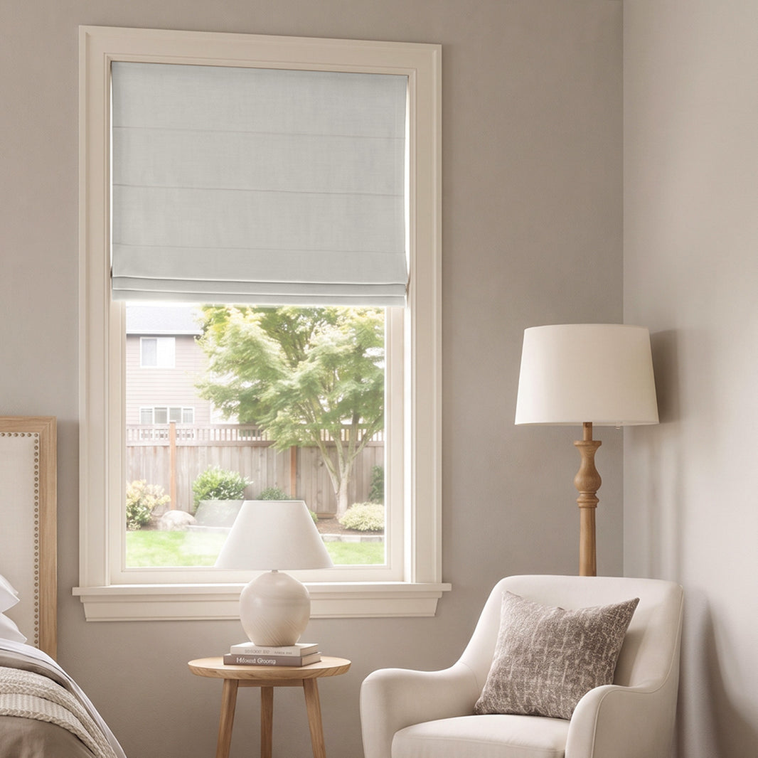 Langley Double-Sided Chenille Room Darkening Roman Shade