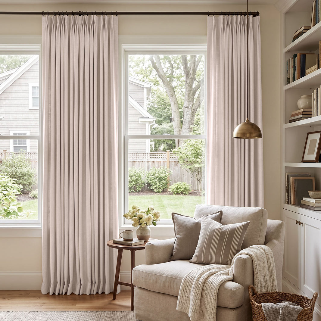 Reid Textured Linen Look Blackout Curtain