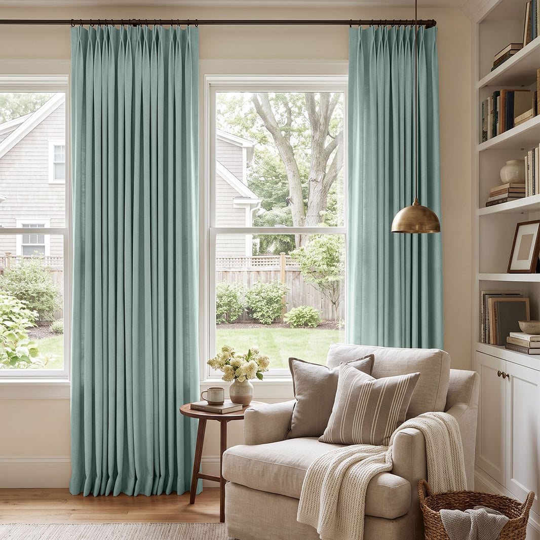 Reid Textured Linen Look Blackout Curtain