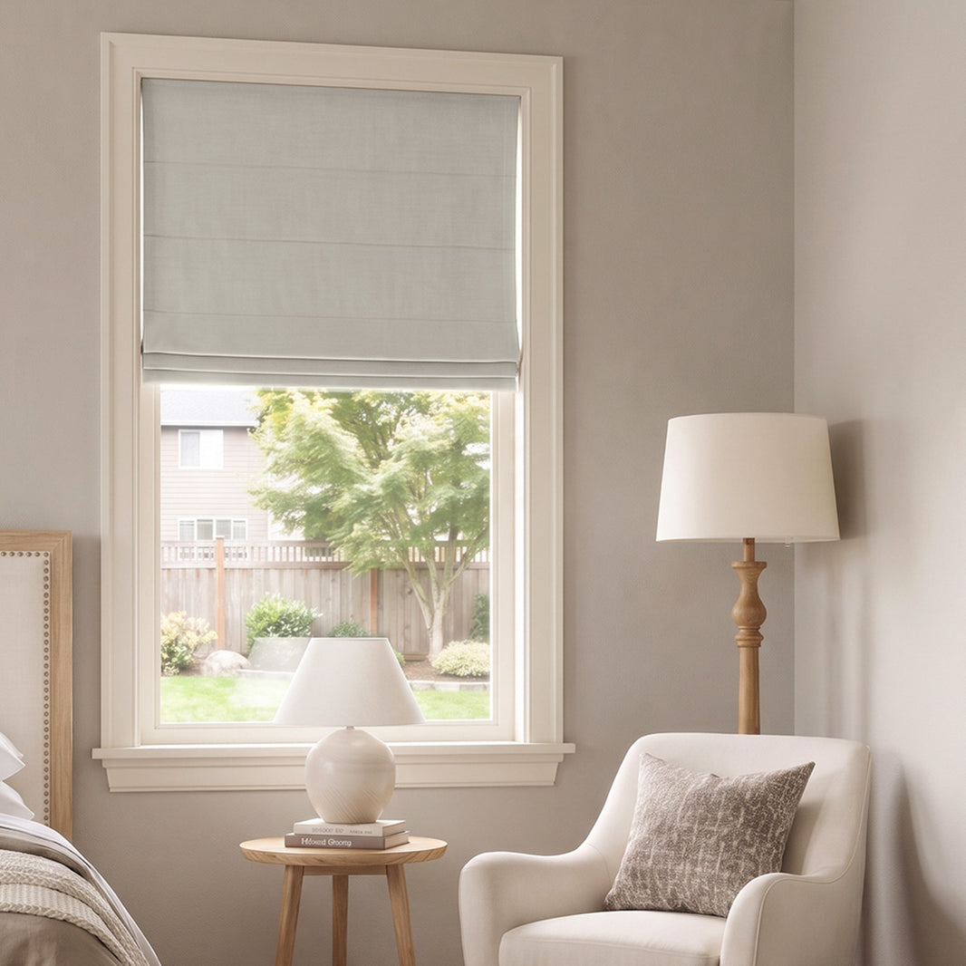 Langley Double-Sided Chenille Room Darkening Roman Shade