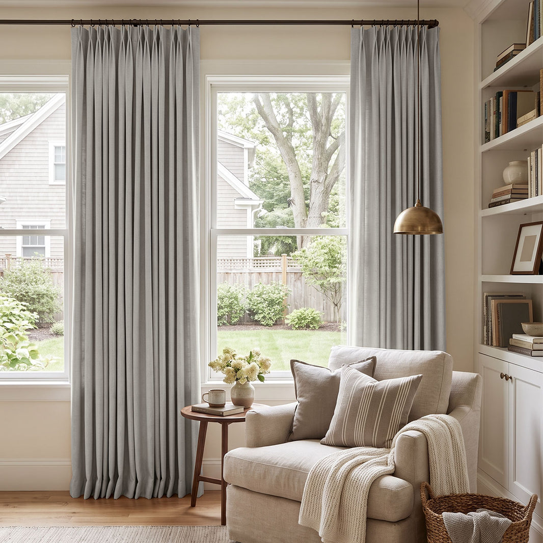 Reid Textured Linen Look Blackout Curtain