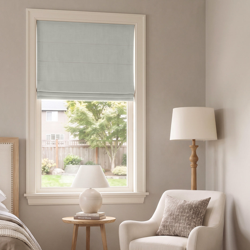 Langley Double-Sided Chenille Room Darkening Roman Shade