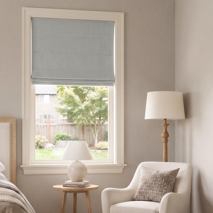 Langley Double-Sided Chenille Room Darkening Roman Shade
