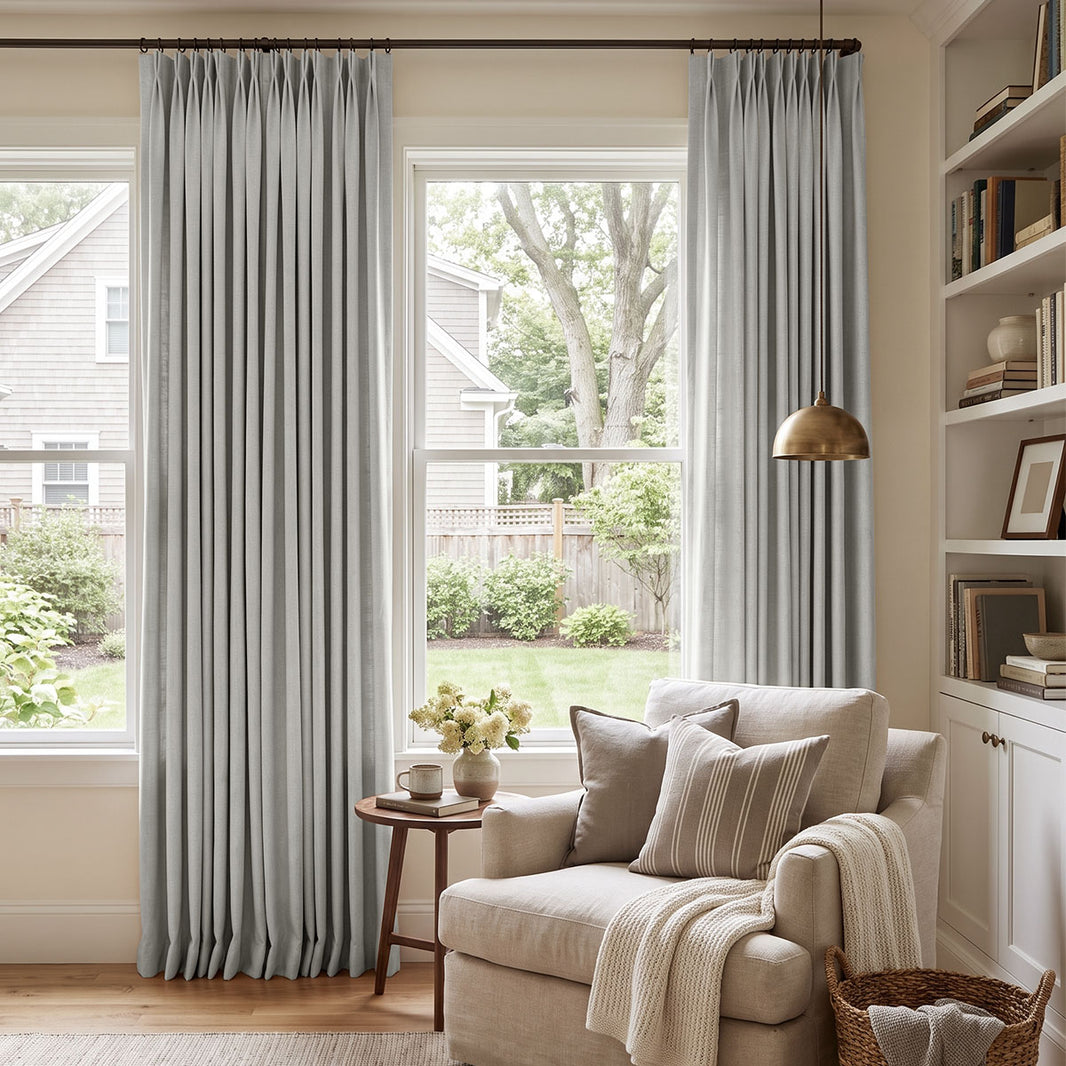 Reid Textured Linen Look Blackout Curtain