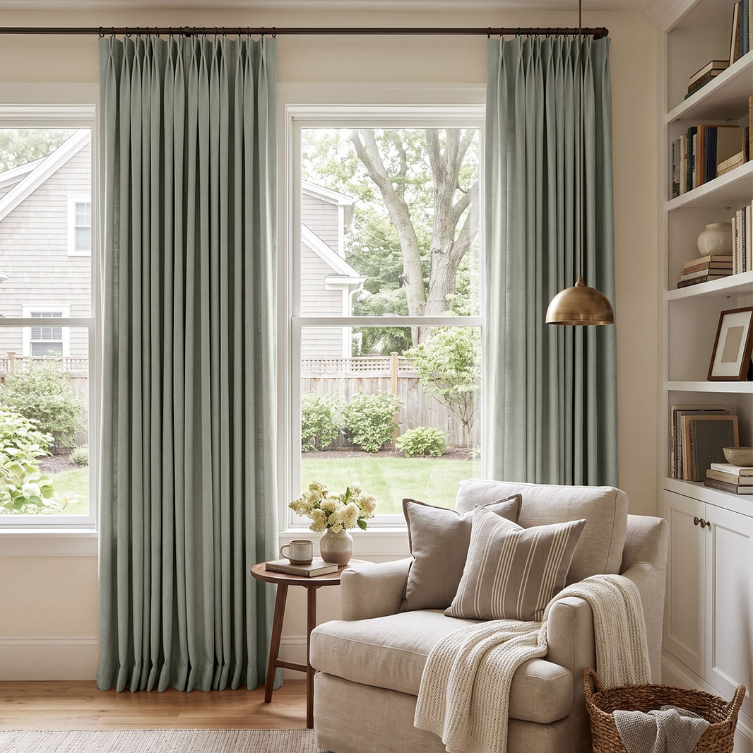 Reid Textured Linen Look Blackout Curtain