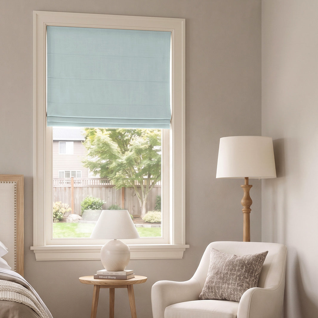 Langley Double-Sided Chenille Room Darkening Roman Shade