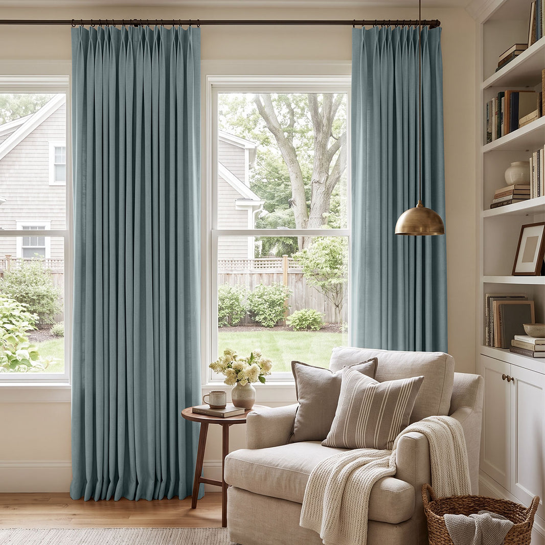 Reid Textured Linen Look Blackout Curtain