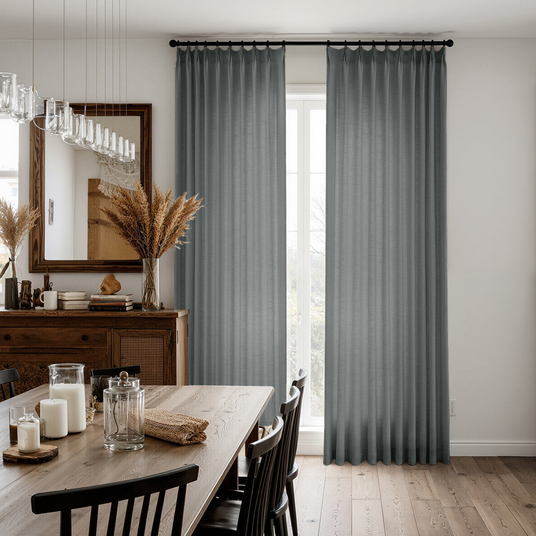 Cortinas opacas de lino Joydeco Flaxaline