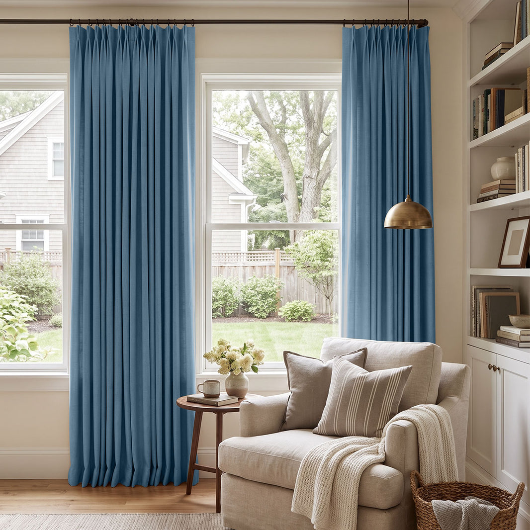 Reid Textured Linen Look Blackout Curtain