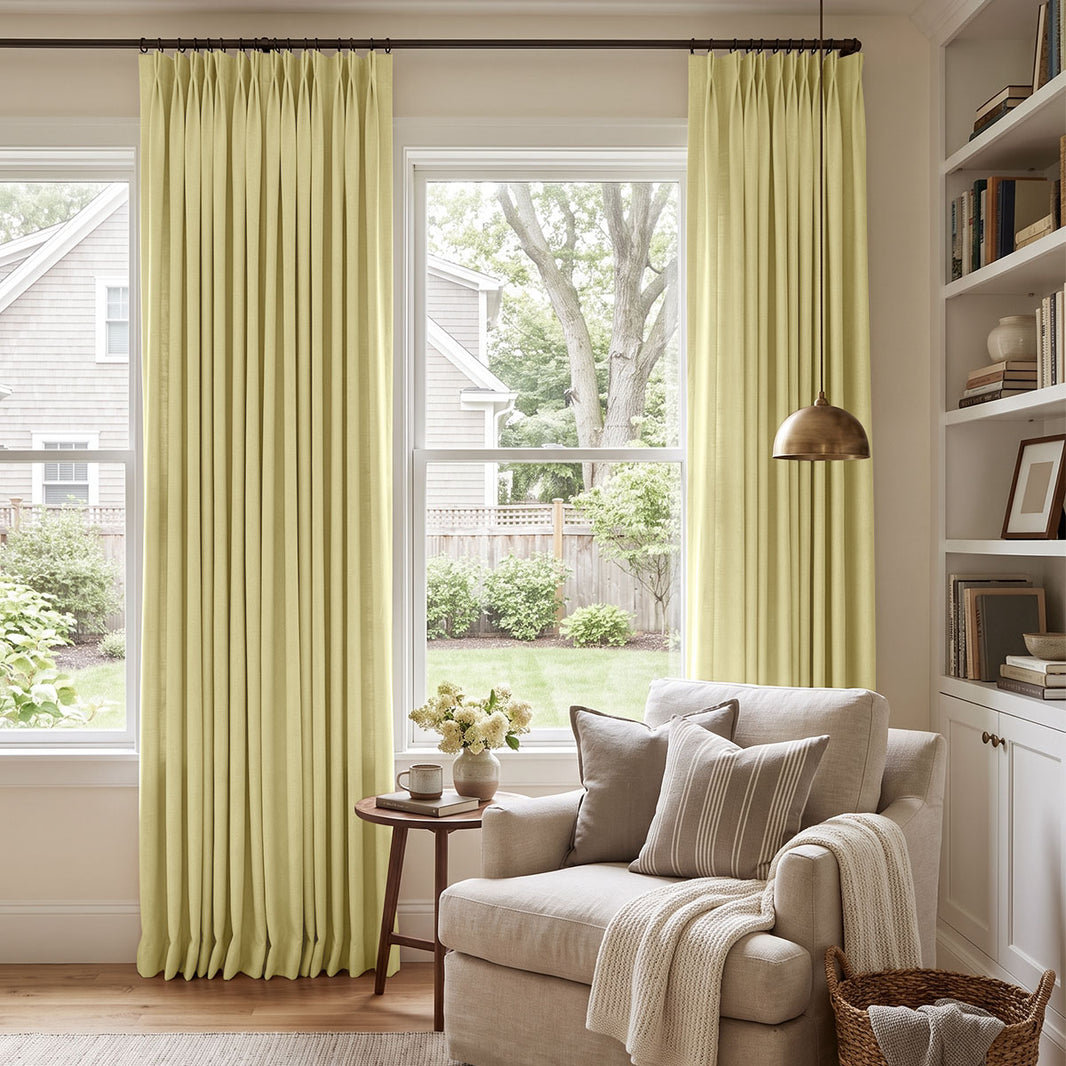 Reid Textured Linen Look Blackout Curtain