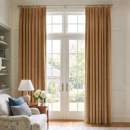 Plush Velvet Room Darkening Curtain