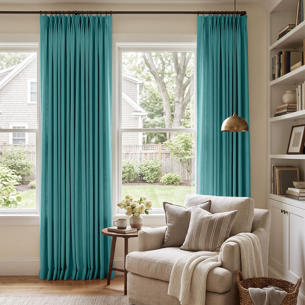 Reid Textured Linen Look Blackout Curtain