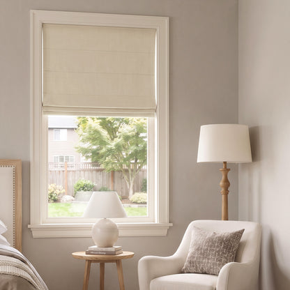 Langley Double-Sided Chenille Room Darkening Roman Shade