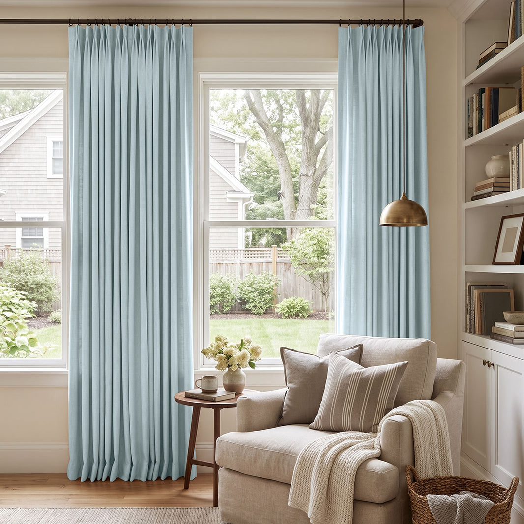 Reid Textured Linen Look Blackout Curtain
