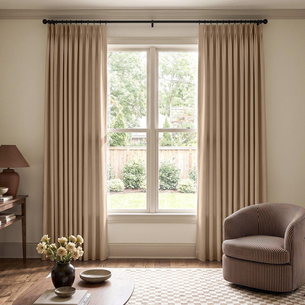 Blake Linen Look Blackout Curtain